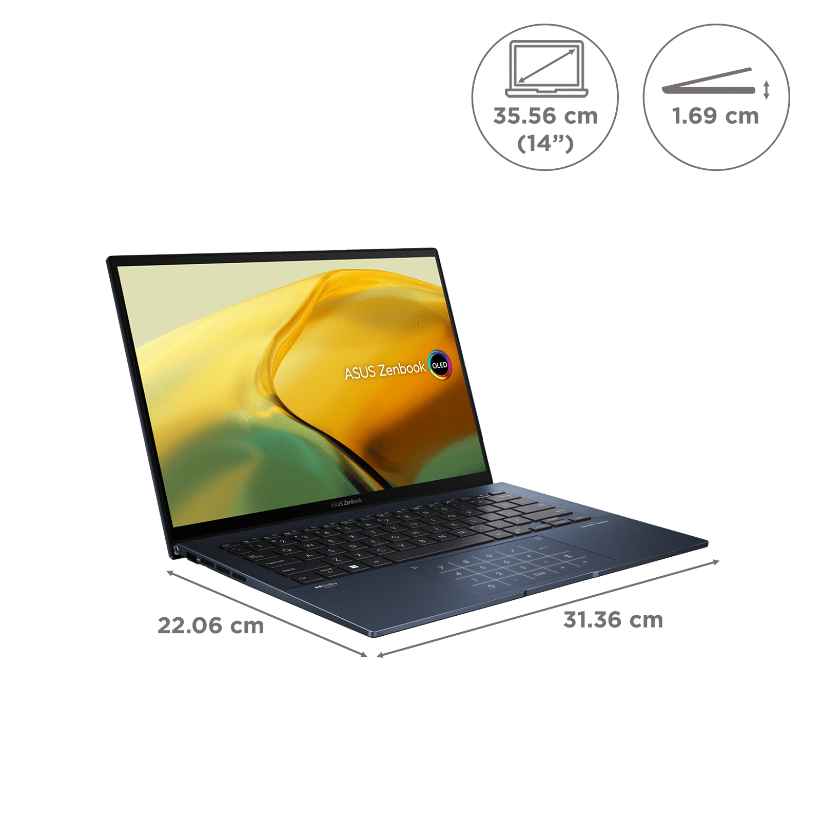 Buy ASUS Zenbook 14 Intel Core i7 13th Gen Laptop (16B, 512GB SSD
